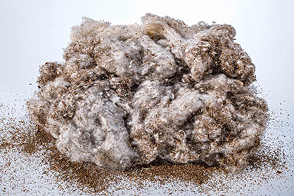 Example for production waste: Blow room waste © 2020 Truetzschler
